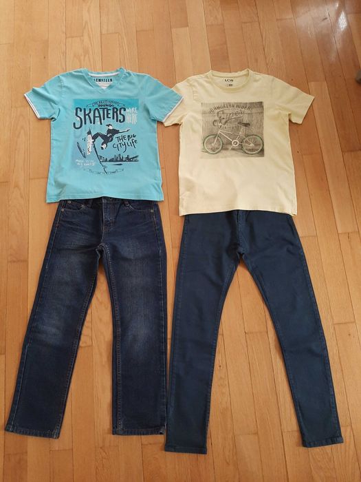Детски дънки Dkny и блузки Dkny,LCW за 10 г. момче
