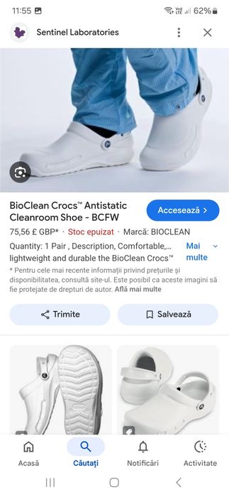 Papuci Crocs Esd unisex/marimea M8-W10