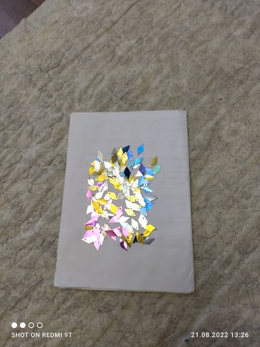 Украшение блестка-"РОМБ" пакет три цвета 100 тн. оптом, штучно- 150 тн