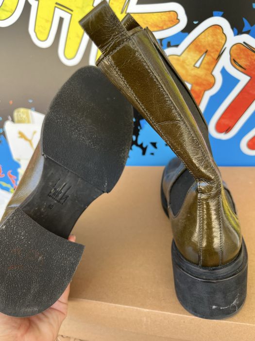 Зелени боти с лачен ефект Billi Bull номер 40