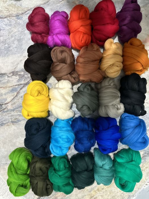 Шерсть цветной Боялған жүн