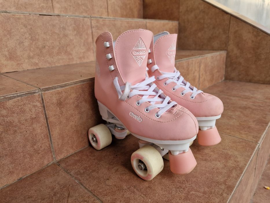 Role fete, 2+2 roti, marimea 37, culoare roz