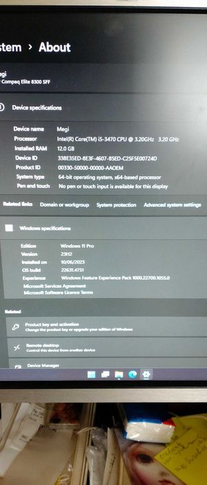 Компютър  HP Elite 8300 sff