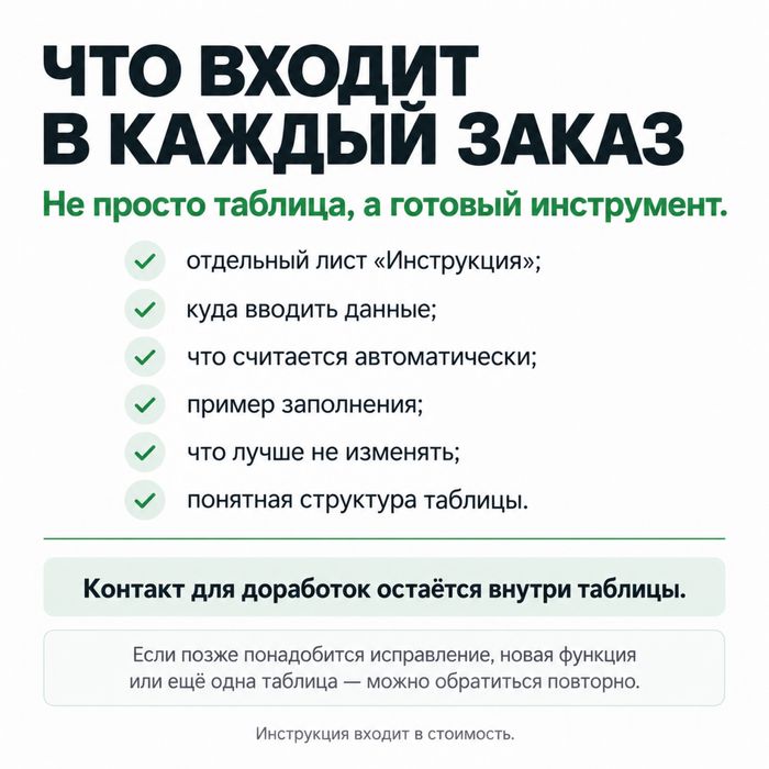 Таблицы под вашу задачу от 3000тнг