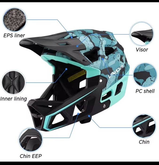 Casca trotineta casca bicicleta casca full casca protectie mandibula L