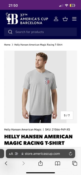 Tricou Helly Hansen American Magic Edition