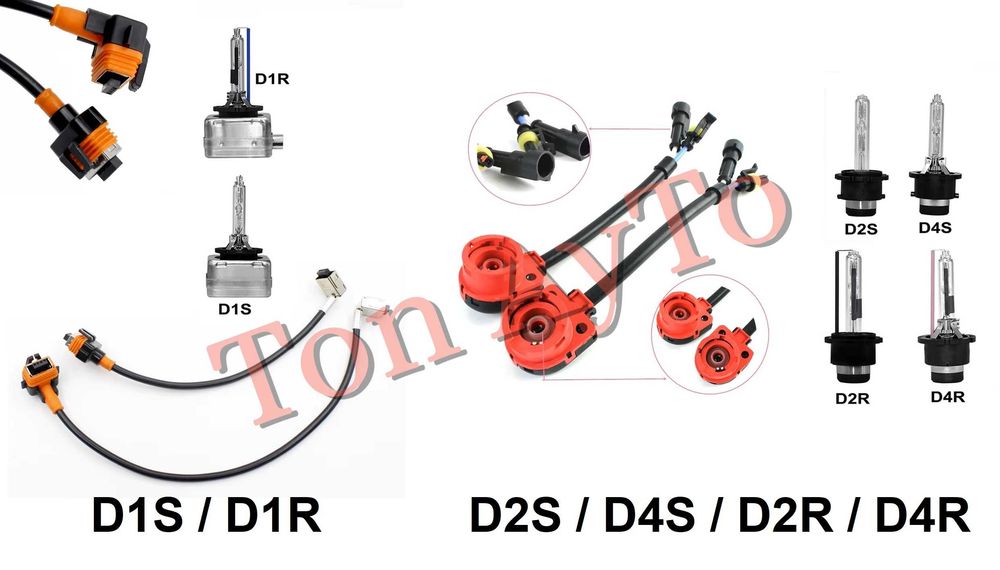Букса За Фабричен Ксенон D1S D1R D2S D2R D4S D4R  Конектор Преходник Ксенонови Крушки към Баласт