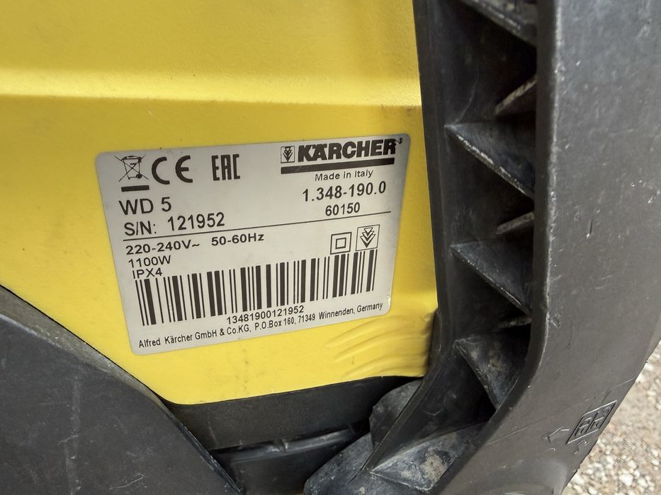 * Karcher WD 5 оригинал Италия в хорошем состоянии