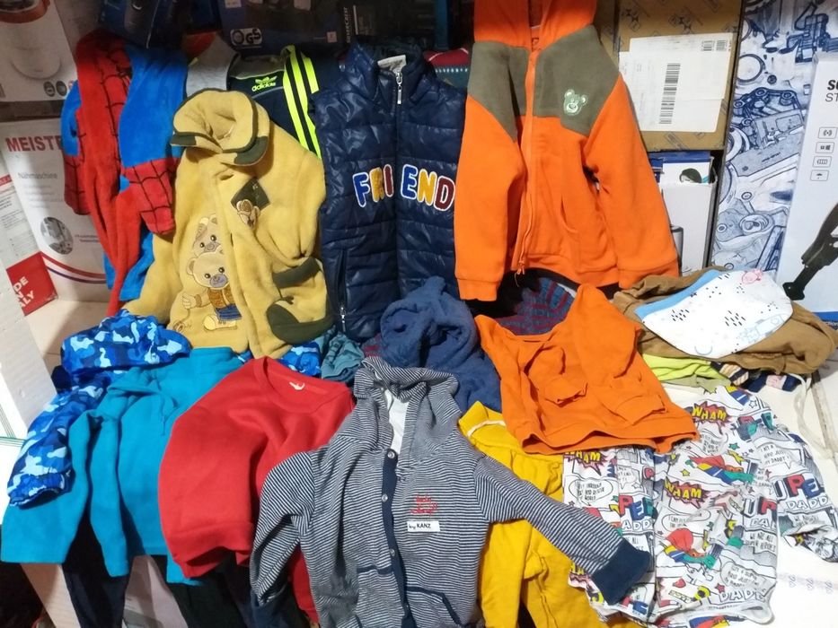 Lot 30 Articole Haine Baieti Bebe Nr80-90 Toamna Iarna