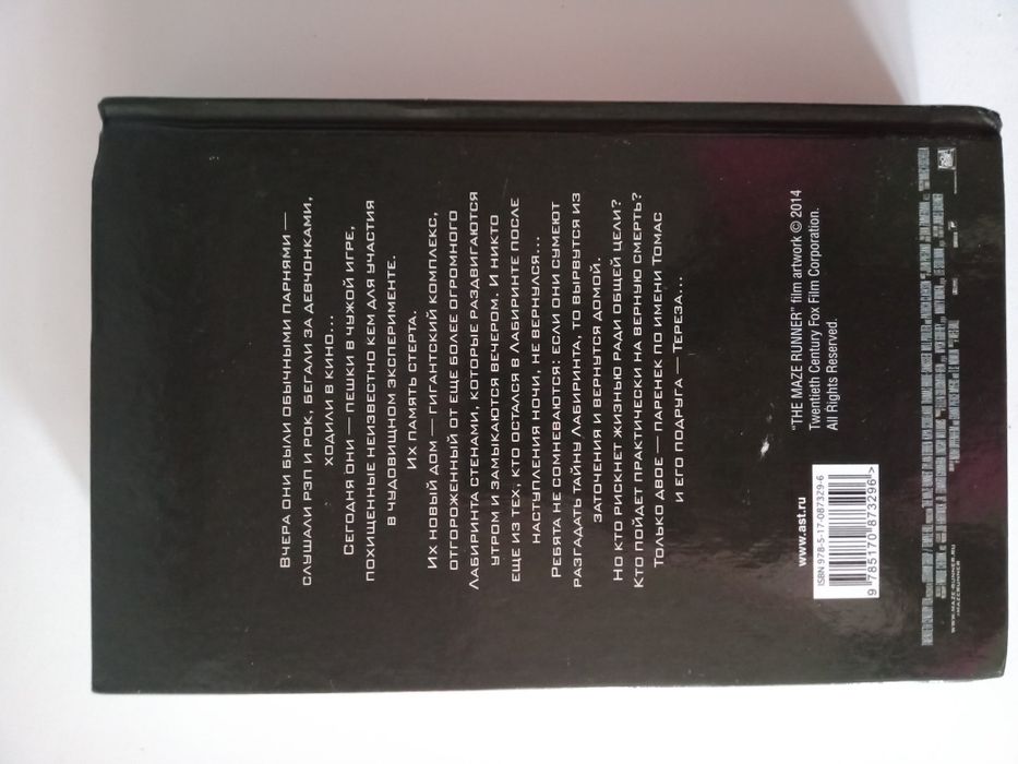 Книга "Бегущий в лабиринте"