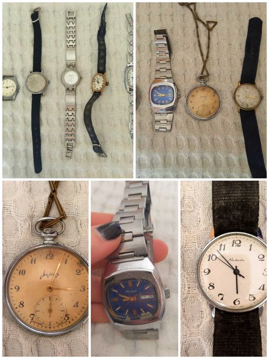 Стари ръчни часовници Мълния, Ракета, Zaria