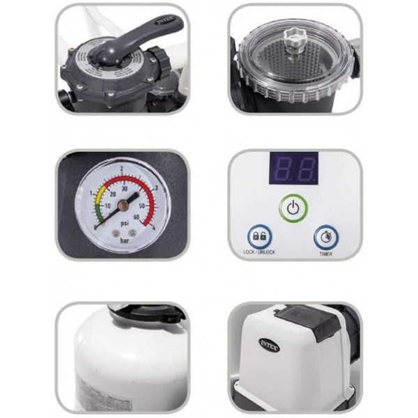 Intex 26646 Песочный насос-фильтр для бассейнов  6000 л/ч