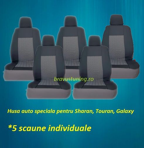 Huse scaun auto dedicate SHARAN, TOURAN, GALAXY 5 locuri