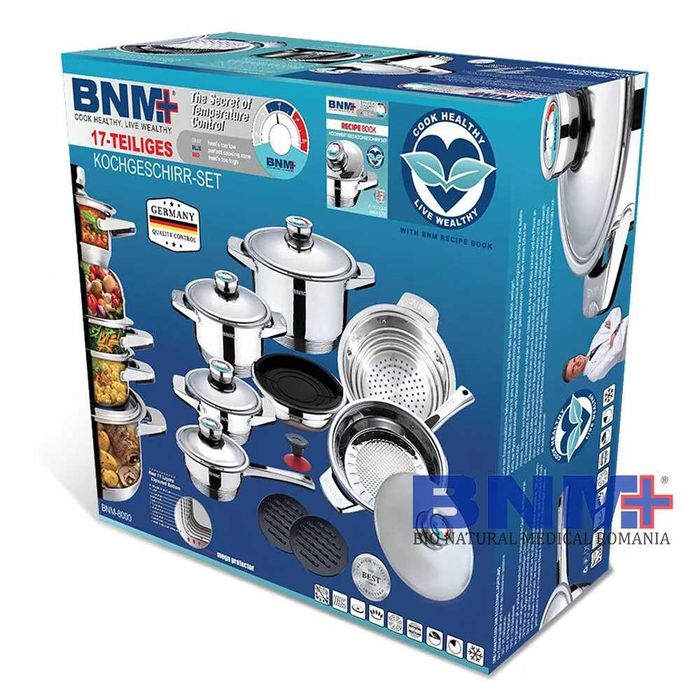 SET Oale din Inox BNM 17 piese si accesorii pentru gatit