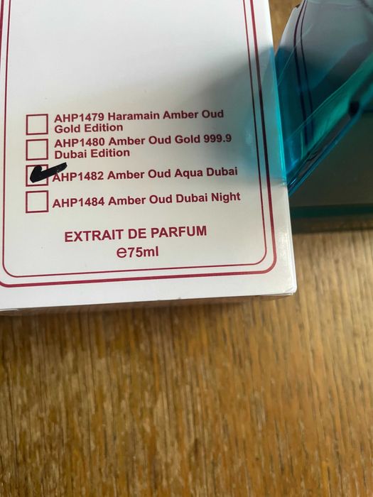 Al Haramain Amber Oud Aqua Dubai Extrait de Parfum 75 ml