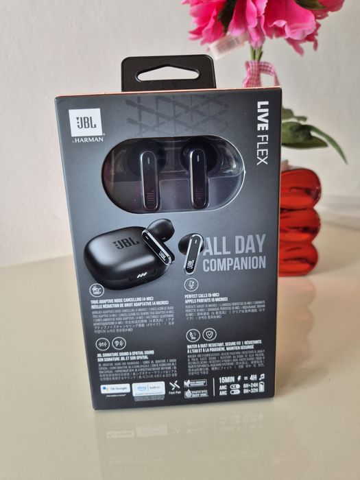 Casti in-ear  JBL Live Flex, Signature Sound,Touch Control,Noi Sigilat