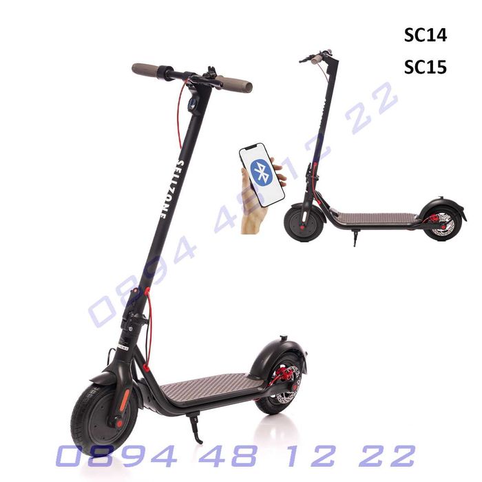 Нова серия електрически скутер ел тротинетка LED дисплей на ток мощна