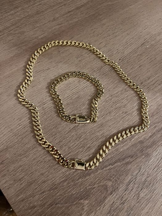 Set cuban placat cu aur