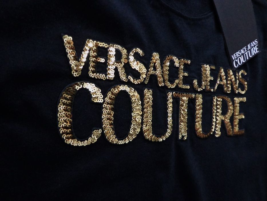 Дамска тениска Versace Jeans Couture Sequin logo T-shirt