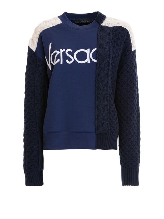 Комбинированный джемпер Versace
