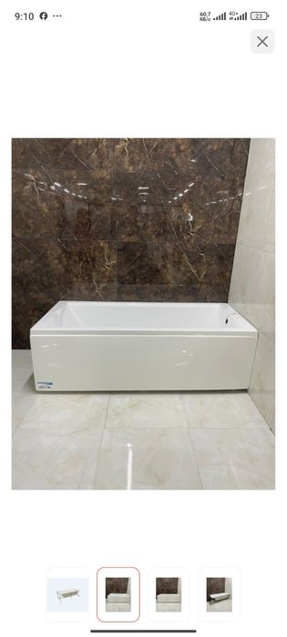 Ванна 180на80 Accord, усиленные борта