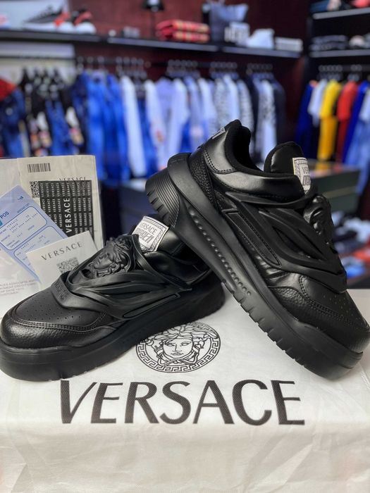 [MĂRIMI PE STOC: 40 / 41] Adidasi/sneakers barbati Versace Odissea Full Black
