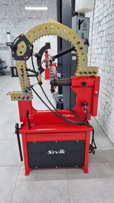 Дископравный стенд прокаточный ТитанALU Компакт с электроприводом вала