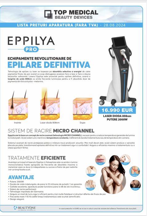 Aparat de epilare definitiva Eppilya PRO