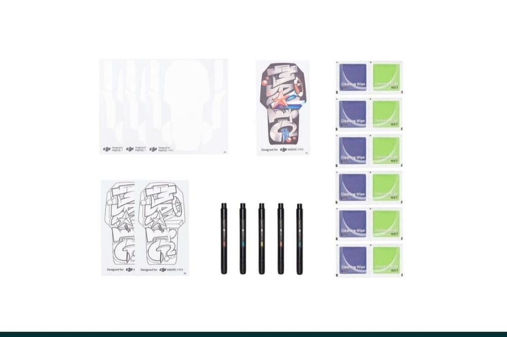 Mavic Mini DIY Creative Kit drona dji fly set autocolante abtipilduri