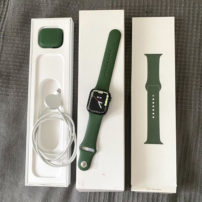 Apple Watch 7, 41 mm, зеленые, б/у