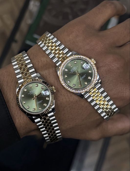 Rolex Date-Just 31 Olive Green Diamond Dial