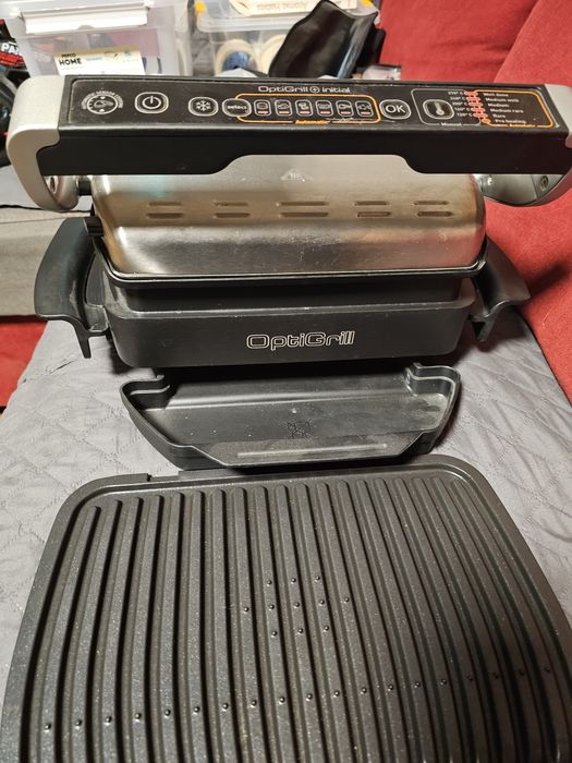 Gratar electric Tefal Optigrill GC706D34 + tava Snacking and Backing
