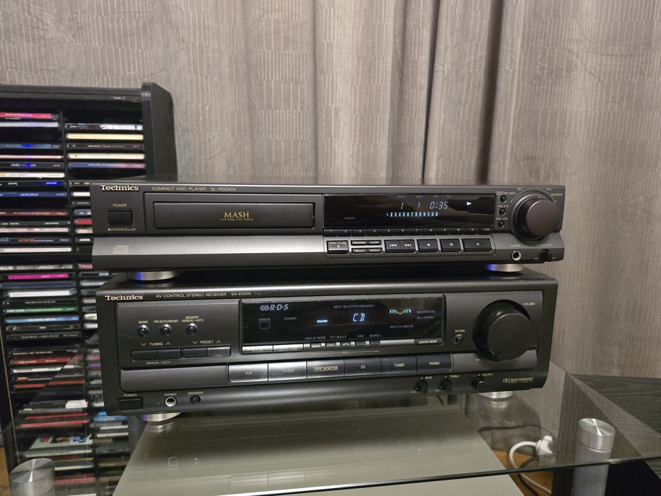 Sistem audio Technics – SA-EX310 + SL-PG540A | Amplificator + CD Player