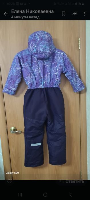 Три  Зимних комбинезона б/у.