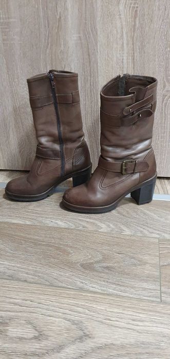 Дамски ботуши от естествена кожа