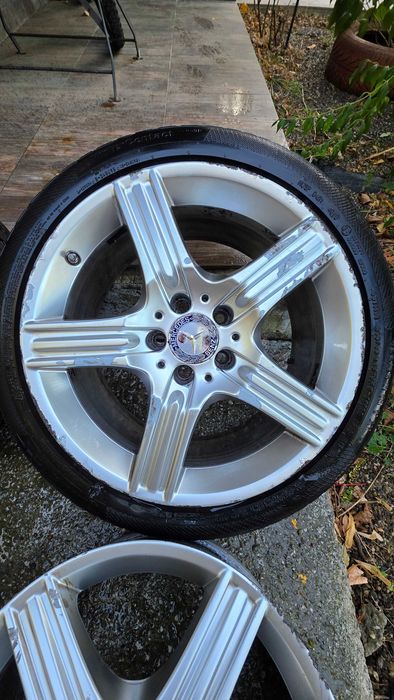 4 Jante Originale Mercedes 18" + 2 Anvelope Iarnă (E-Class, C-Class)
