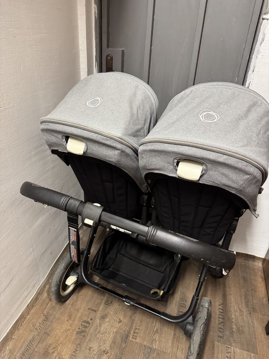 Детска количка за близнаци Bugaboo Donkey 2 + 2 зимни чувала