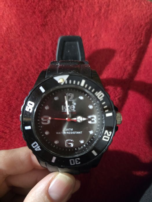 Ceas negru ICE, original, unisex, fara baterie