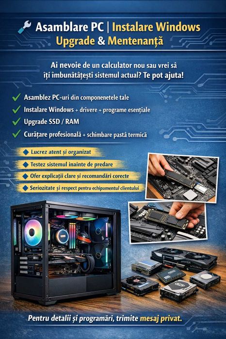 Servicii asamblare calculator