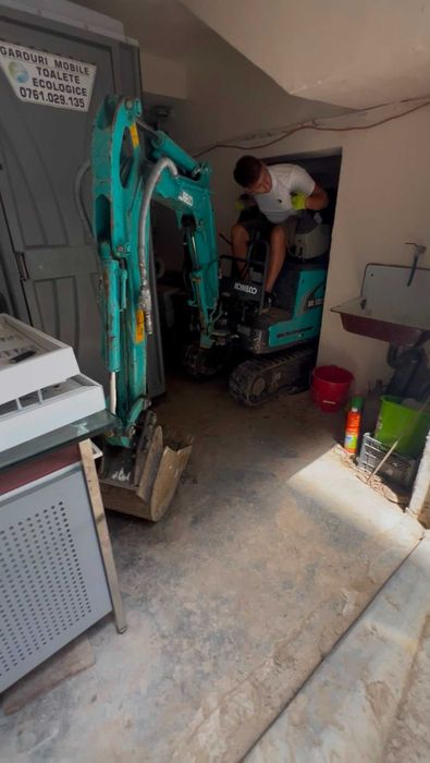 Servicii de excavare și demolări cu excavator 1t 75cm lățime