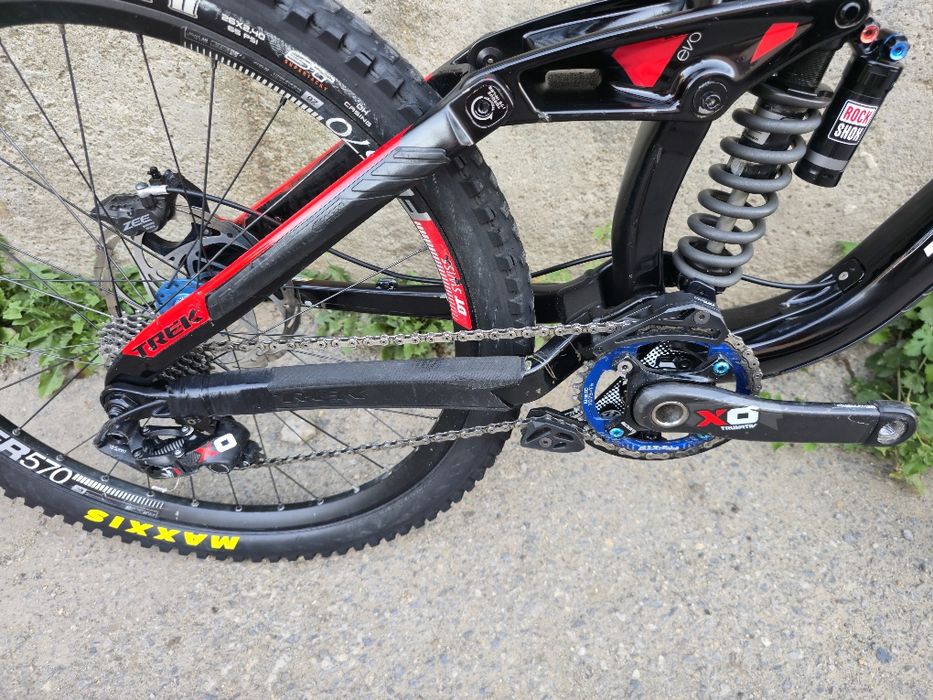 Trek Session 9.9 Карбонов 26 цола Boxxer Двукоронна Въздушна, Rockshox Vivid Rc2 шок