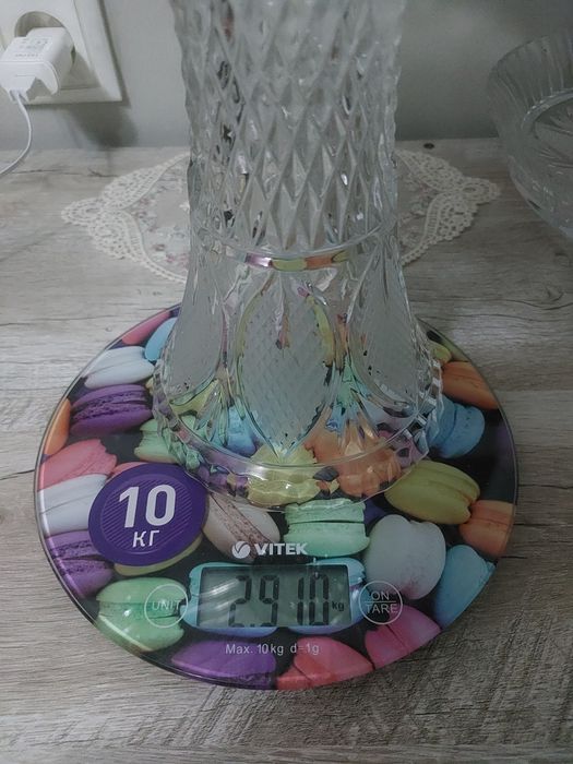 Хрустальные вазы-трансформеры, 2в1, пара.