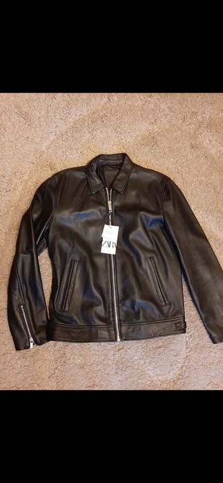 Geaca din piele naturala, Zara aviator Premium,,model Dsquared