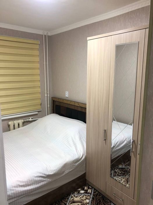 Сдается 2х комнатная квартира 
С обстановкой 
В горде Алмалыке