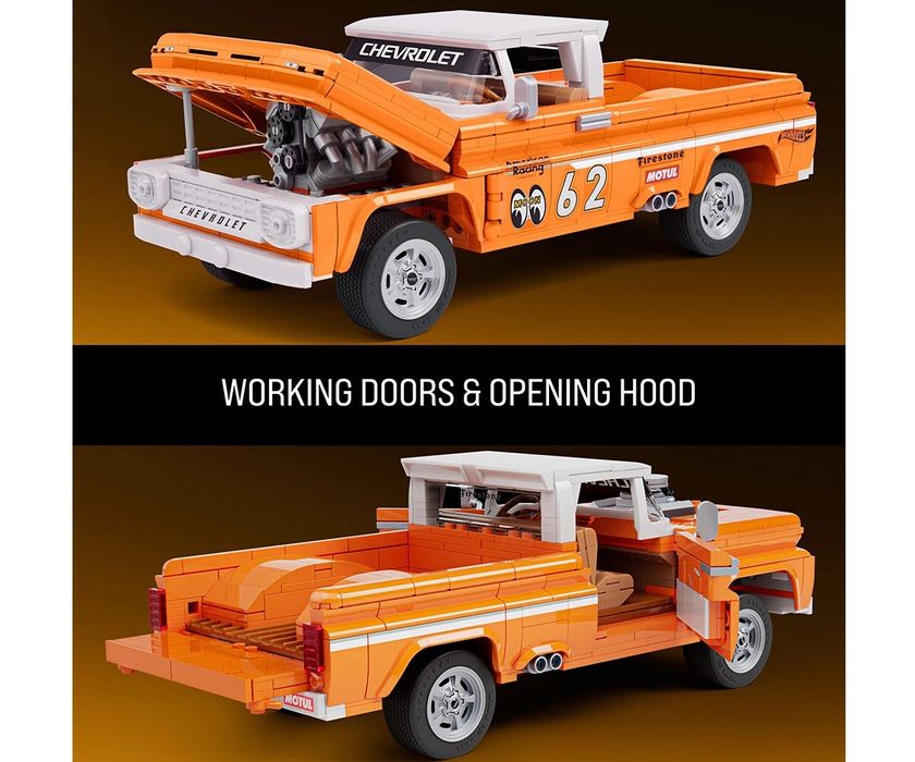 Brick Shop - Hot Wheels: Пикап Шевролет, 858 елемента