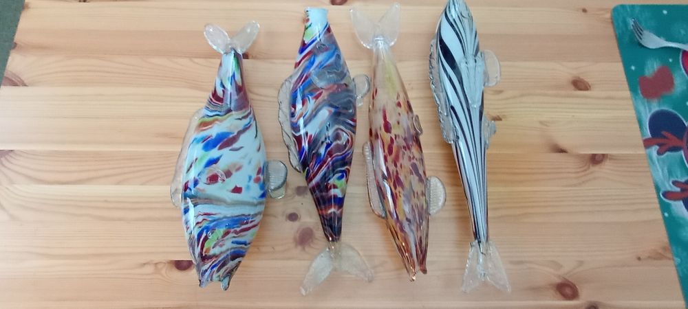 Pești sticla culori ,superbe 250 Ron bucata