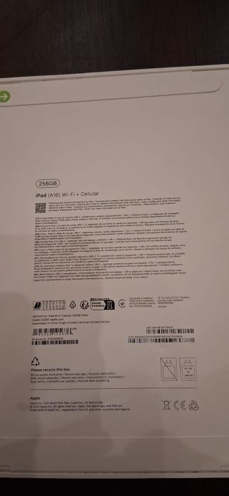 NOUL iPad (2025) - Procesor A16 Bionic - 256GB - Wi-Fi + Cellular - Sigilat