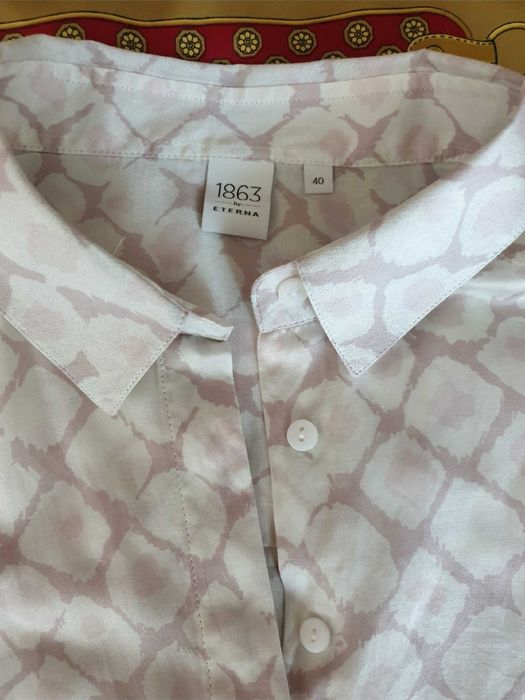 Camasa matase naturala bumbac Eterna Zara Massimo Dutti