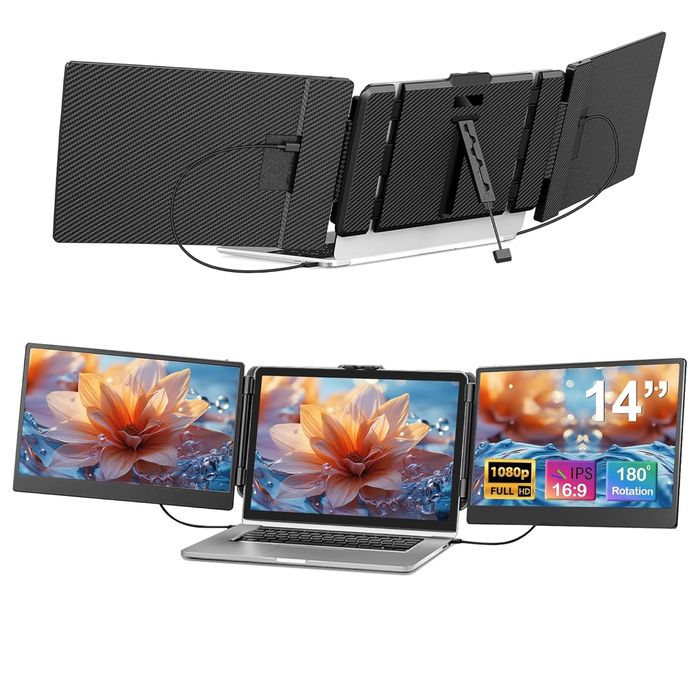 2x Monitor extensie Laptop