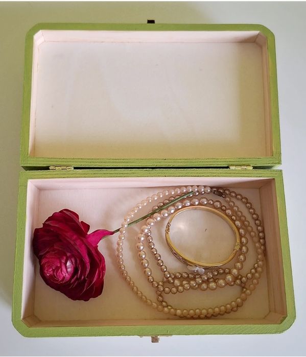 Ръчно декорирана кутия за бижута